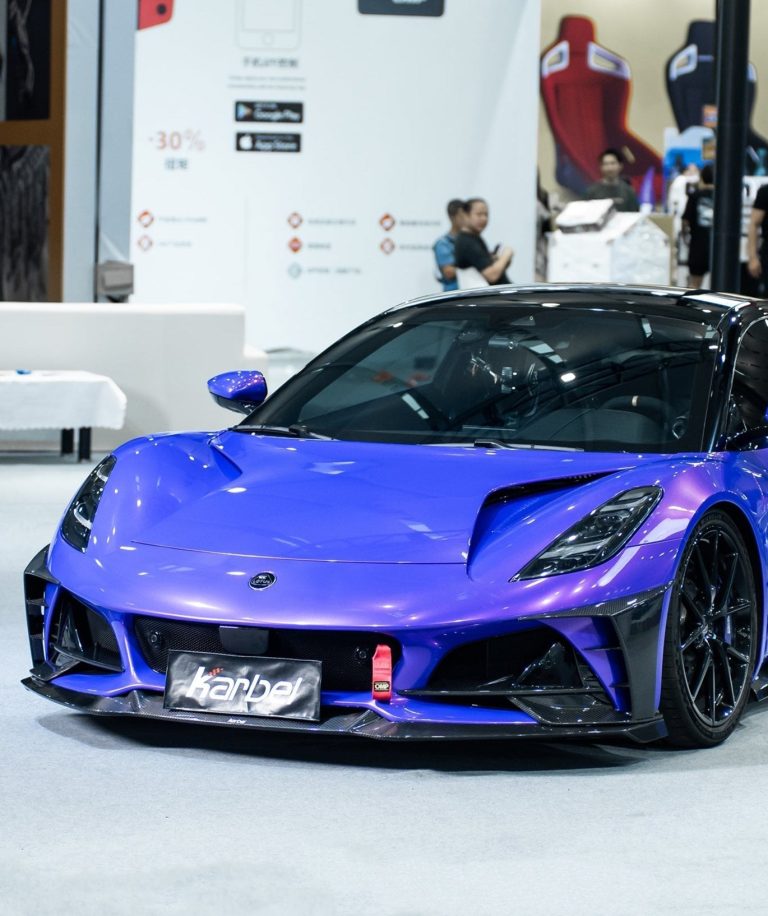Front Lip Carbon Fiber Lotus Emira 3.6 V6 2.0 Four-cylinder style Karbel V1 year 2022-ON