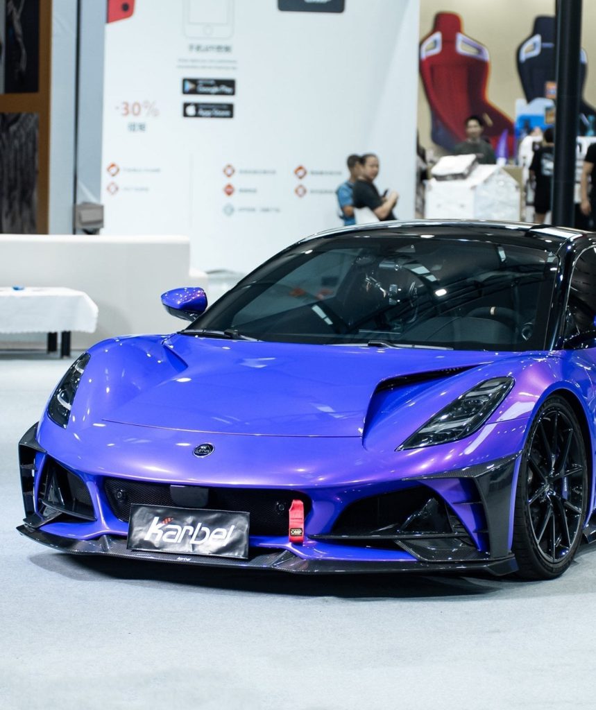 ลิ้นหน้า Carbon Fiber Lotus Emira 3.6 V6 2.0 Four-cylinder ทรง Karbel V1 ปี 2022-ON