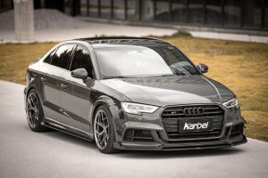 ครอบกระจกมองข้าง Carbon Fiber Audi RS3 S3 A3 8V.5 Without Blind Assist ทรง Karbel Dry Carbon ปี 2017-2020