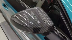 ครอบกระจกมองข้าง Carbon Fiber Audi RS3 S3 A3 8V.5 Without Blind Assist ทรง Karbel Dry Carbon ปี 2017-2020