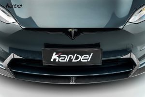 ลิ้นหน้า Carbon Fiber Tesla Model S 3rd Gen Late ทรง Karbel Dry Carbon ปี 2021-ON