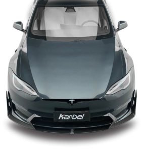 ลิ้นหน้า Carbon Fiber Tesla Model S 3rd Gen Late ทรง Karbel Dry Carbon ปี 2021-ON