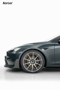 ลิ้นหน้า Carbon Fiber Tesla Model S 3rd Gen Late ทรง Karbel Dry Carbon ปี 2021-ON