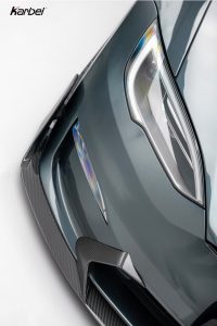 ลิ้นหน้า Carbon Fiber Tesla Model S 3rd Gen Late ทรง Karbel Dry Carbon ปี 2021-ON