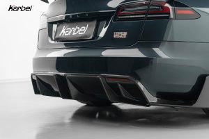 ดิฟฟิวเซอร์ Carbon Fiber Tesla Model S 3rd Gen Late ทรง Karbel Dry Carbon ปี 2021-ON
