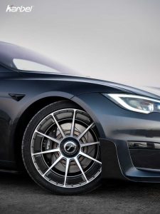 ลิ้นหน้า Carbon Fiber Tesla Model S 3rd Gen Late ทรง Karbel Dry Carbon ปี 2021-ON
