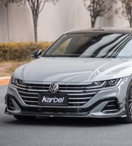 ลิ้นหน้า Carbon Fiber Volkswagen Arteon CC SE R-Line/SEL Premium R-Line/R-Line 4MOTION Facelift ทรง Karbel Dry Carbon ปี 2021-2023