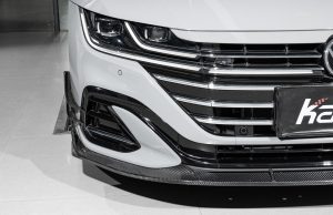 ลิ้นหน้า Carbon Fiber Volkswagen Arteon CC SE R-Line/SEL Premium R-Line/R-Line 4MOTION Facelift ทรง Karbel Dry Carbon ปี 2021-2023