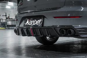 ดิฟฟิวเซอร์ Carbon Fiber Volkswagen Arteon CC SE R-Line/SEL/SEL Premium/R-Line ทรง Karbel Dry Carbon ปี 2019-2023