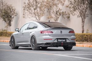 ดิฟฟิวเซอร์ Carbon Fiber Volkswagen Arteon CC SE R-Line/SEL/SEL Premium/R-Line ทรง Karbel Dry Carbon ปี 2019-2023