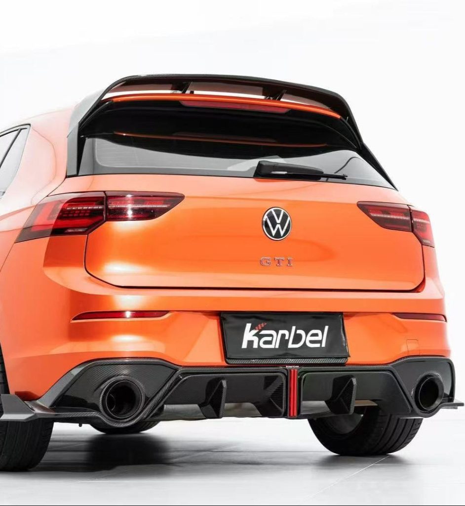 ดิฟฟิวเซอร์ Carbon Fiber Volkswagen GTI MK8 MK8.5 ทรง Karbel V2 Dry Carbon ปี 2022-ON