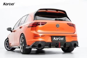 สปอยเลอร์หลังคา Carbon Fiber Volkswagen Golf GTI / R-line MK8 MK8.5 ทรง Karbel V2 Dry Carbon ปี 2022-ON