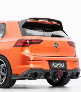 สปอยเลอร์หลังคา Carbon Fiber Volkswagen Golf GTI / R-line MK8 MK8.5 ทรง Karbel V2 Dry Carbon ปี 2022-ON