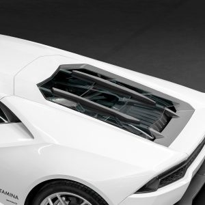 ฝากระโปรงหน้า Lamborghini Huracan Capristo Carbon Fiber + Glass Bonnet No Scoops