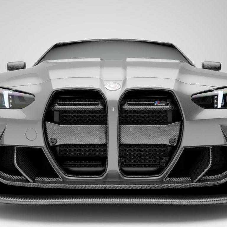 กระจังหน้า (รุ่นมีเรดาร์ ACC)คาร์บอนไฟเบอร์ สาย Aero BMW M3 G80 RevoZport