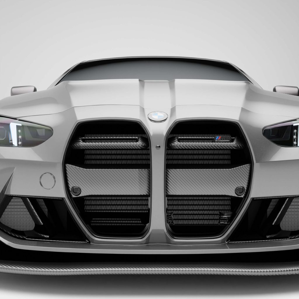 กระจังหน้า (รุ่นมีเรดาร์ ACC)คาร์บอนไฟเบอร์ สาย Aero BMW M4 G82 RevoZport