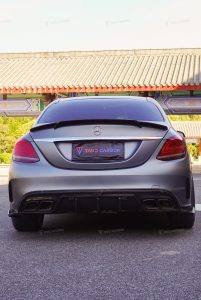 สปอยเลอร์ Carbon Fiber Mercedes Benz C-Class C63/C63S W205 Sedan ทรง TAKD V1
