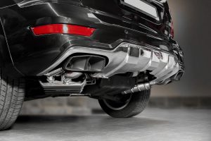 หม้อพักท้าย Mercedes AMG ML63 (W164) Capristo Valved Mufflers w Ceramic Tips CES3