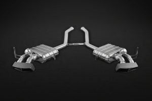 หม้อพักท้าย Mercedes AMG ML63 (W164) Capristo Valved Mufflers w Ceramic Tips CES3
