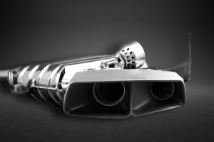 หม้อพักท้าย Mercedes AMG ML63 (W164) Capristo Valved Mufflers w Ceramic Tips CES3