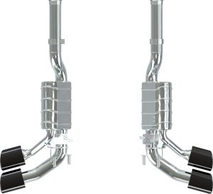 หม้อพักท้าย Mercedes AMG G63 (W465) Capristo Valved Dual Mufflers OE Actuators
