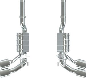 หม้อพักท้าย Mercedes AMG G63 (W465) Capristo Valved Dual Mufflers OE Actuators