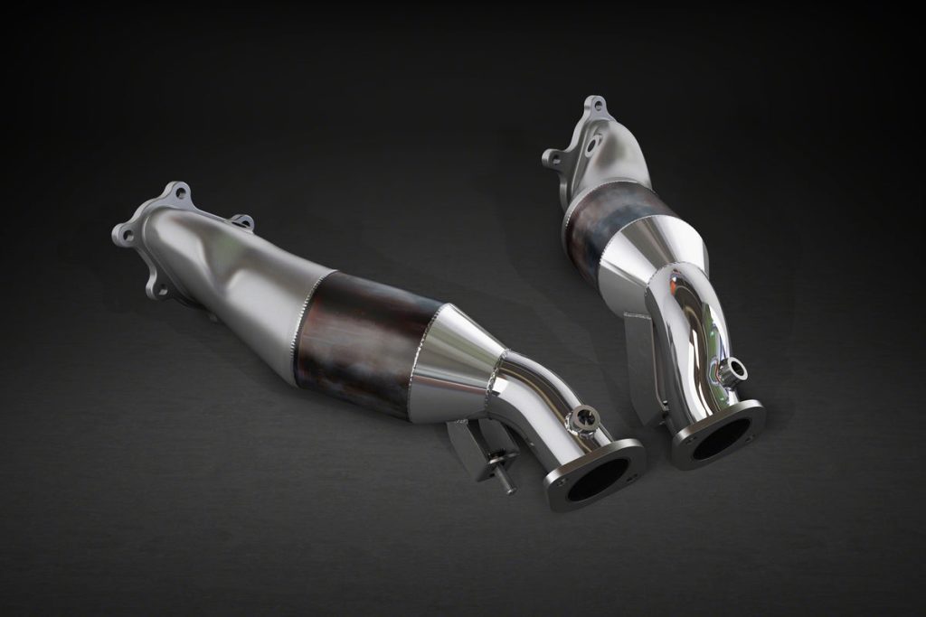ท่อดาวน์ไปป์ Nissan GTR MK3/4/Nismo Capristo Cat Spare Downpipes