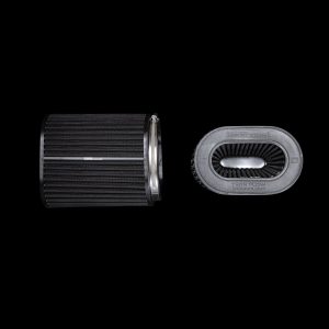 กรองอากาศ BlackBoost Oval Twin Flow Synthetic Dry Air Filters (4.3" x 196mm) SET BlackBoost