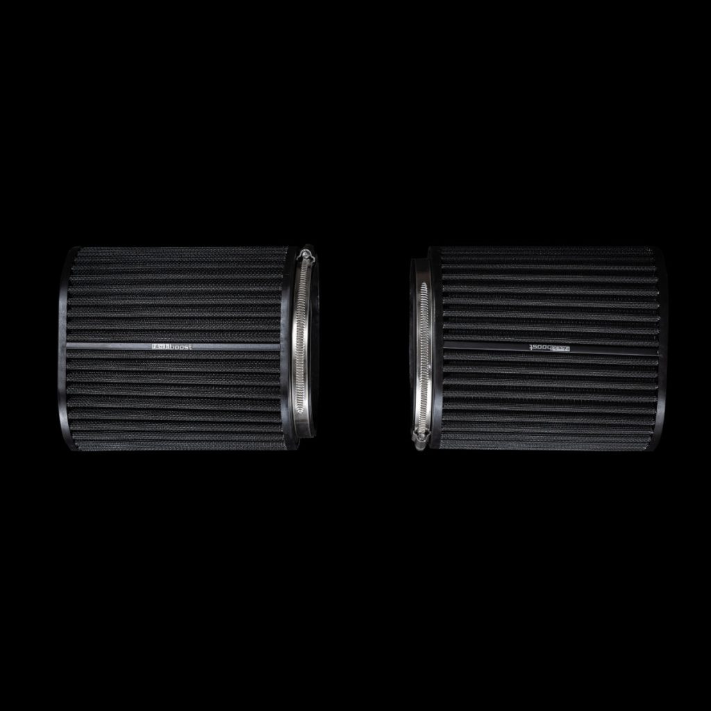 กรองอากาศ BlackBoost Oval Twin Flow Synthetic Dry Air Filters (4.3″ x 196mm) SET BlackBoost
