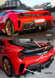กันชนหลัง Ferrari 488 Pista Capristo
