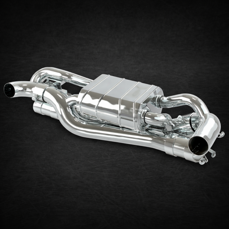 exhaust system Porsche 992 Carrera/S/Turbo/Turbo S Capristo Valved Exhaust Muffler for OEM Cats