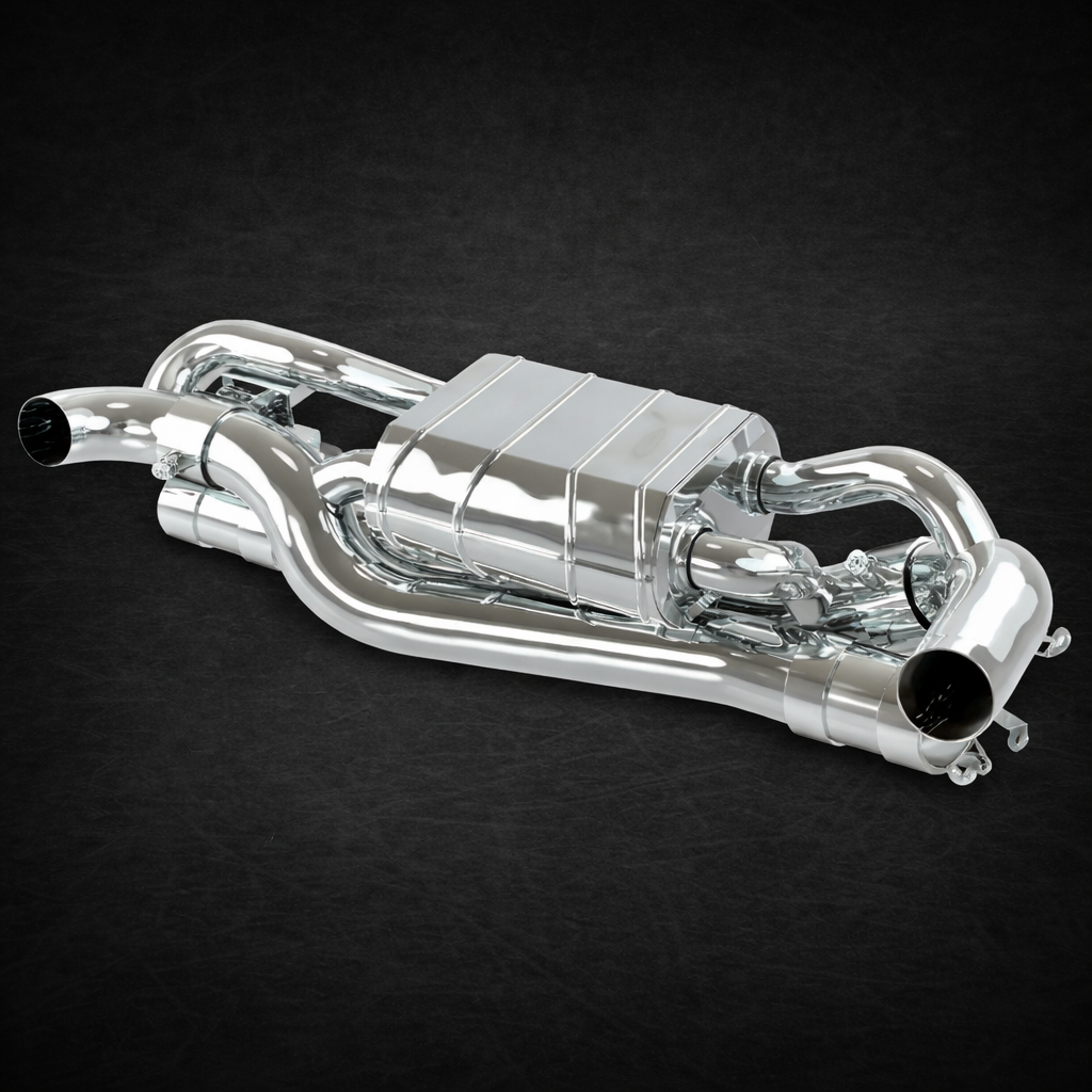 ชุดท่อไอเสีย Porsche 992 Carrera/S/Turbo/Turbo S Capristo Valved Exhaust Muffler for OEM Cats