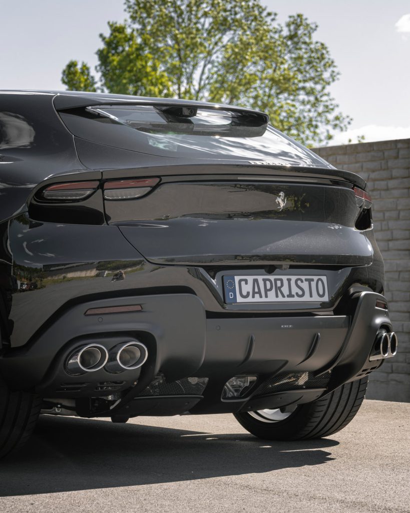 ท่อดาวน์ไปป์ Ferrari Purosangue Sport Cat Downpipes + Heat Protection Capristo