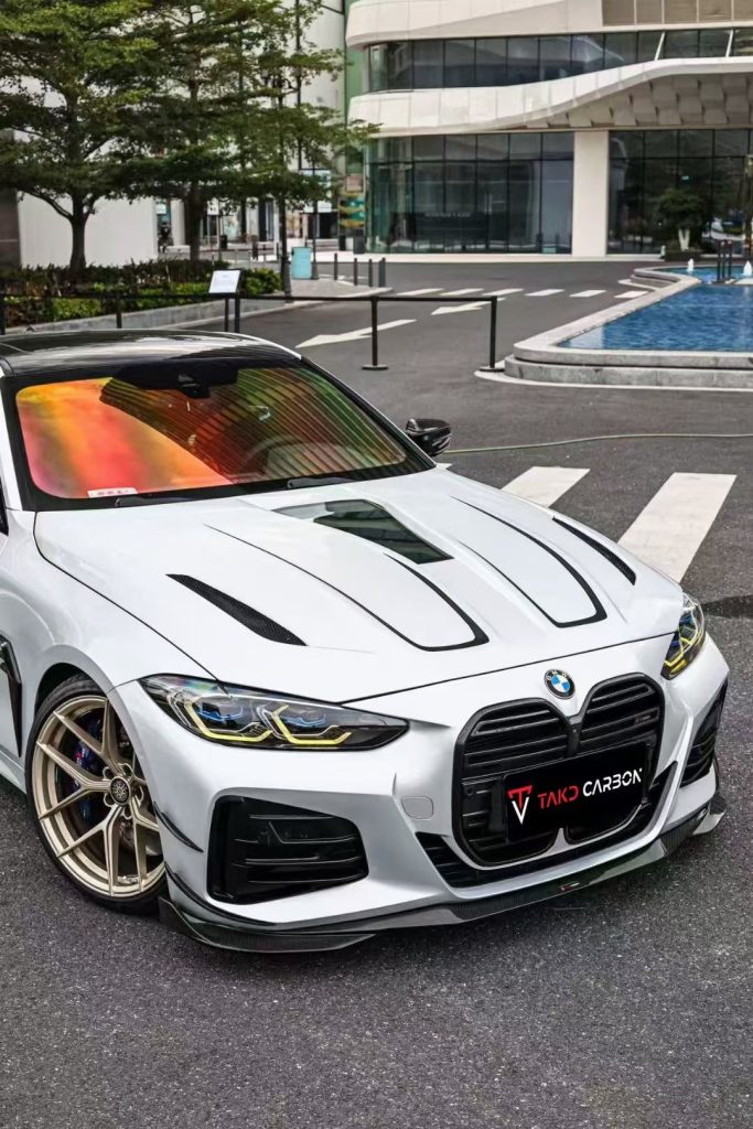 ลิ้นหน้า Carbon Fiber BMW 4 Series G22 G23 430i M440i G22 G23 ทรง TAKD