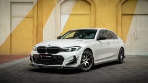 ลิ้นหน้า Carbon Fiber BMW 3 Series G20 330i M340i LCI ทรง TAKD ปี 2023-ON