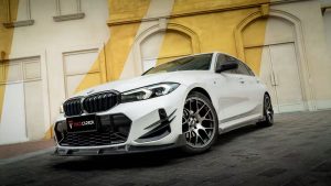 ลิ้นหน้า Carbon Fiber BMW 3 Series G20 330i M340i LCI ทรง TAKD ปี 2023-ON