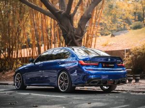 ดิฟฟิวเซอร์ Carbon Fiber BMW 3 Series 330i M340i G20 Pre-LCI ทรง TAKD V2
