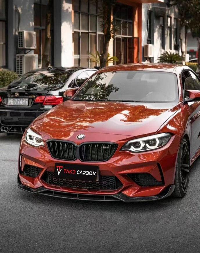 ลิ้นหน้า Carbon Fiber BMW M2 / M2C F87 ทรง TAKD
