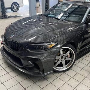 ฝากระโปรงหน้า Carbon Fiber BMW M2 / M2C F87 Double-sided ทรง TAKD
