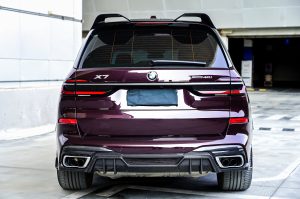 สปอยเลอร์หลังคา Carbon Fiber BMW X7 xDrive40i 50i M60i XB7 G07 ทรง TAKD Dry Carbon ปี 2019-ON