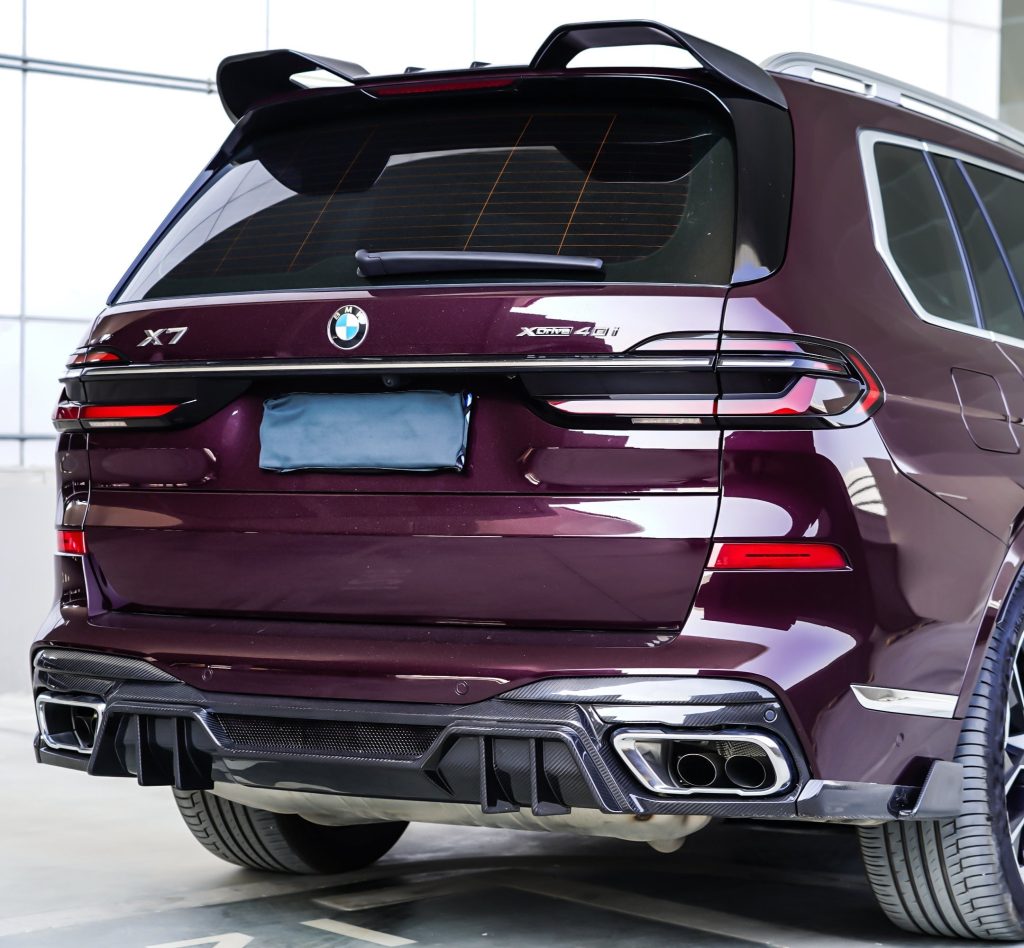 ดิฟฟิวเซอร์ Carbon Fiber BMW X7 xDrive40i G07 ทรง TAKD Dry Carbon ปี 2019-ON