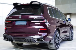 สปอยเลอร์หลังคา Carbon Fiber BMW X7 xDrive40i 50i M60i XB7 G07 ทรง TAKD Dry Carbon ปี 2019-ON