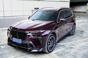 สเกิร์ตข้าง Carbon Fiber BMW X7 xDrive40i M60i ALPINA XB7 LCI G07 ทรง TAKD Dry Carbon ปี 2023-ON
