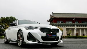 สเกิร์ตข้าง Carbon Fiber BMW 2 Series 230i M240i G42 ทรง TAKD Dry Carbon ปี 2022-ON