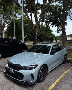 ลิ้นหน้า Carbon Fiber BMW 3 Series 330i M340i G20 G21 LCI ทรง TAKD V2