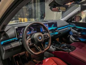 ชุดแต่งภายใน Carbon Fiber BMW 530 540 i5 e/x Drive40 M60 G60 G61 ทรง TAKD (Center Control Trim Cover)