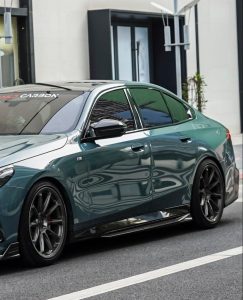 สเกิร์ตข้าง Carbon Fiber BMW 5 Series 530 540 i5 e/x Drive40 M60 G60 G61 ทรง TAKD V1
