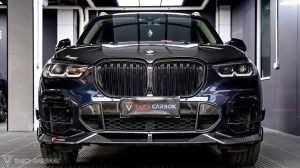 ลิ้นหน้า Carbon Fiber BMW X5 G05 M50i X/S Drive 40i Pre-LCI ทรง TAKD V2