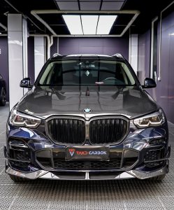 ลิ้นหน้า Carbon Fiber BMW X5 G05 M50i X/S Drive 40i Pre-LCI ทรง TAKD V2
