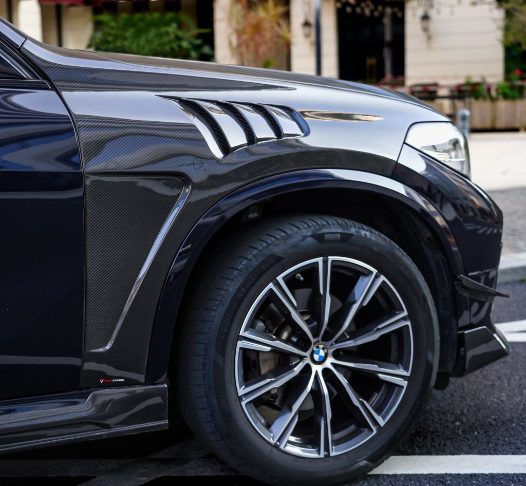 ซุ้มล้อ-แก้มข้าง Carbon Fiber BMW X5 M60i M50i s/x Drive 40i G05 ทรง TAKD ปี 2019-ON